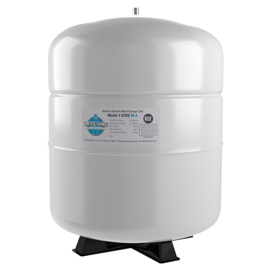 RO-132, 4 Gallon Metal RO Tank White, 1/4 MPT